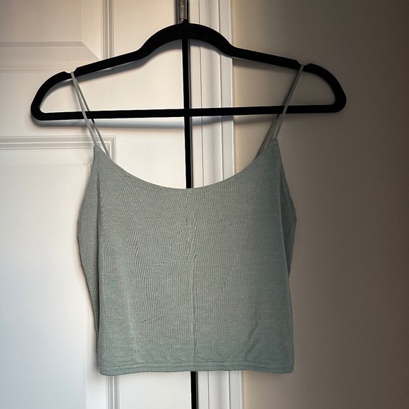 PacSun Tops - PacSun Basics Light Green Crop Tank Top Size M